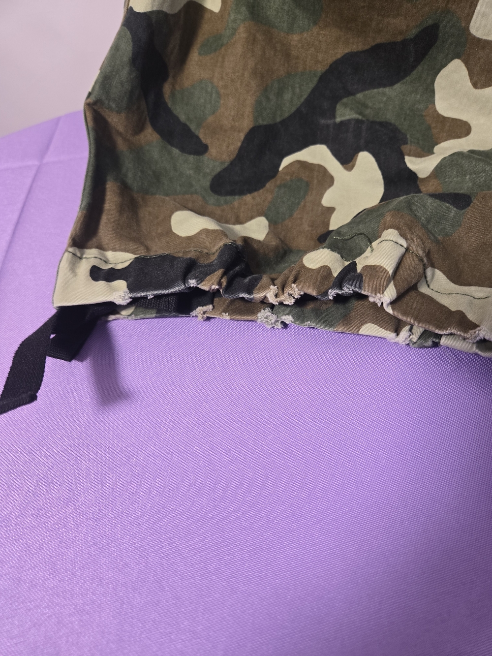 Camo Cargo Pants - Green Brown Black Size M - Picture 12 of 12